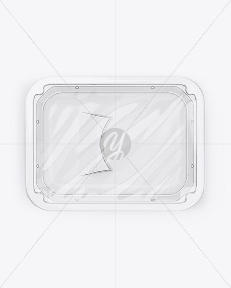 Transparent Tray Mockup - Top View