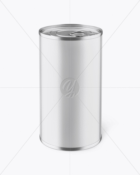 Tin Can With Pull Tab Mockup (High-Angle Shot)