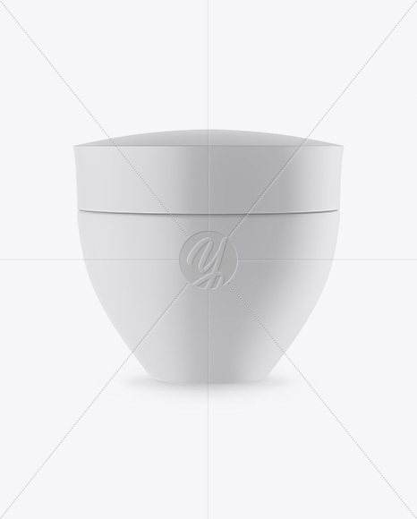 Matte Cosmetic Jar Mockup