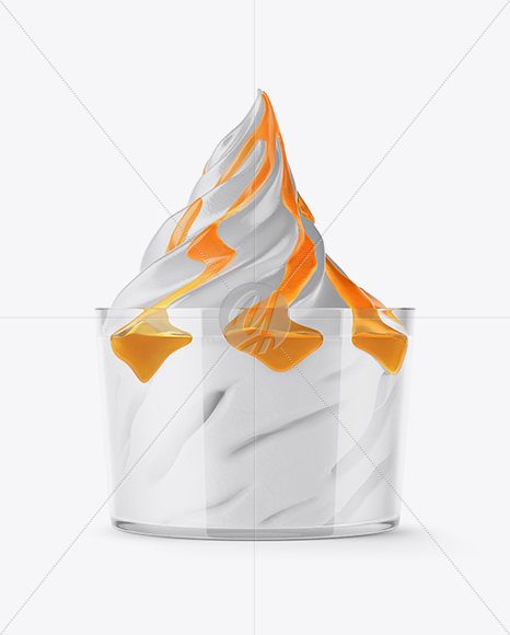 Cup With Frozen Yogurt Mockup