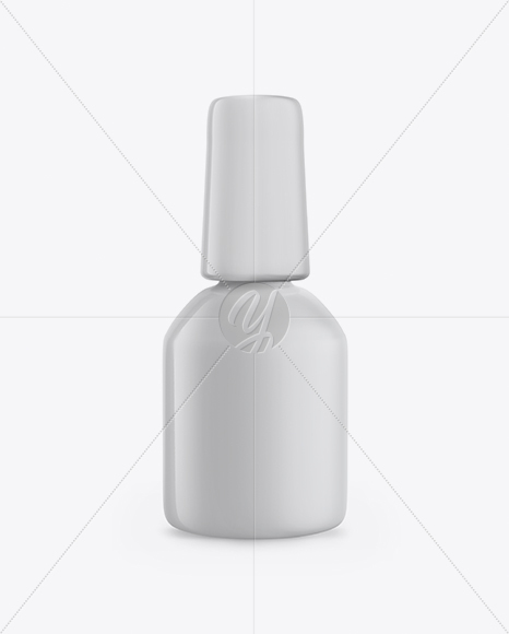 Matte Nail Polish Bottle Mockup - Front View