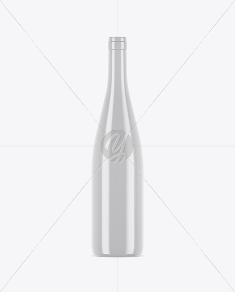 750ml Glossy Ceramic Wine Bottle Mockup - Free Download Images High