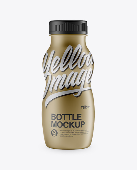 Matte Metallic Bottle Mockup