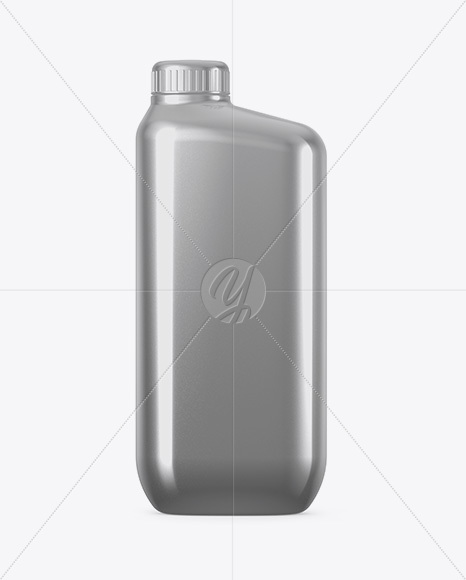 Metallic Plastic Bottle Mockup