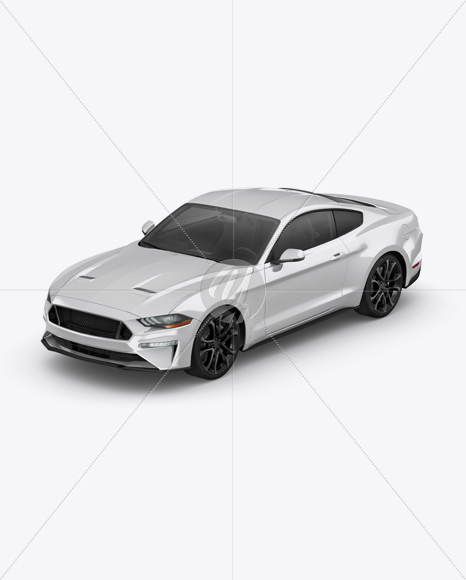 Mustang GT Mockup - Halfside Left view - Free Download Images High