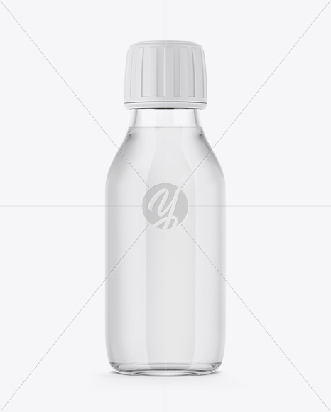 60ml Clear Glass Bottle Mockup