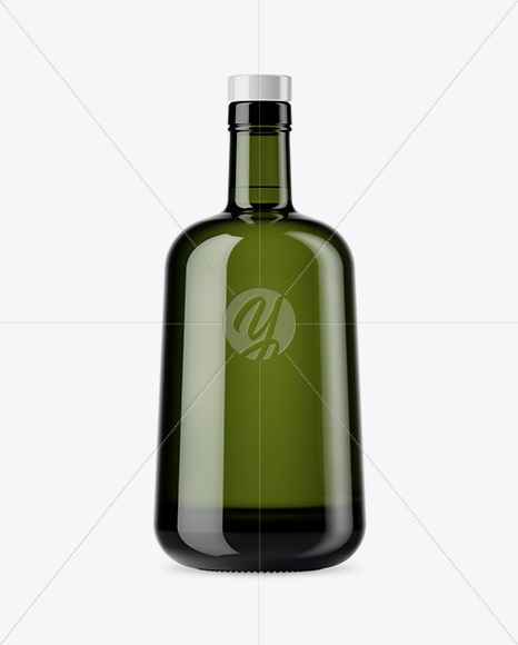 Green Glass Bottle Mockup Green Glass Bottle Mockup