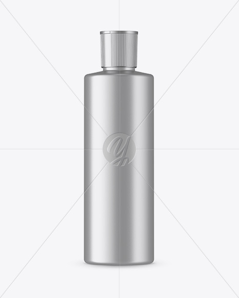 250ml PET Metallic Cosmetic Bottle Mockup