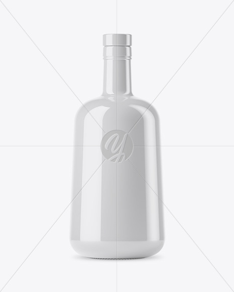 Glossy Ceramic Bottle Mockup Glossy Ceramic Bottle Mockup