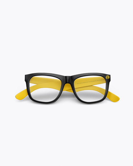 Transparent Glasses Mockup - Front view