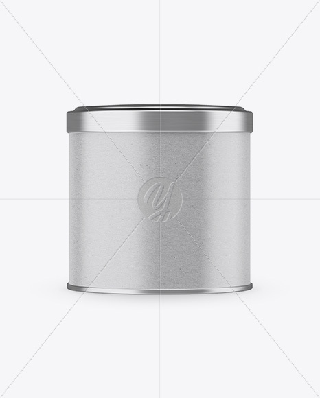 Kraft Round Tin Box Mockup