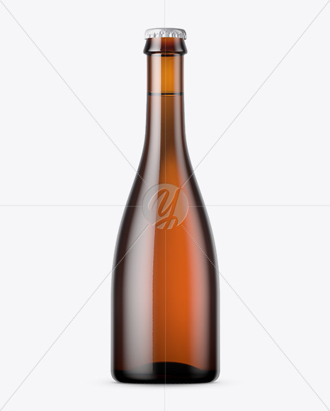 Amber Beer Bottle Mockup