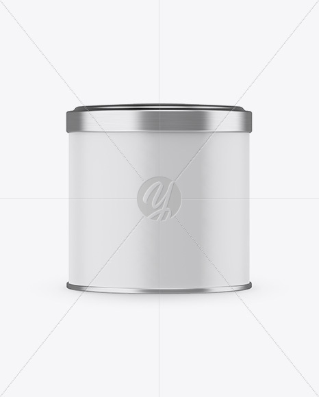 Matte Round Tin Box Mockup