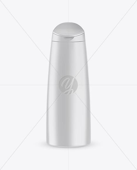 Glossy Shampoo Bottle Mockup (High-Angle Shot)