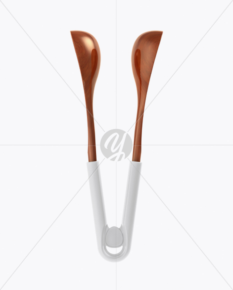 Wooden World Cup Victory Spoons Mockup - Front View