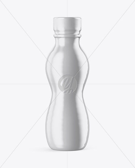 PET Bottle in Glossy Shrink Sleeve Mockup