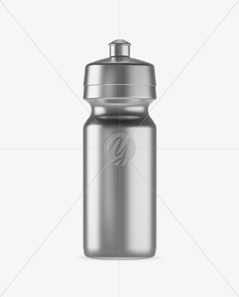 Matte Metallic Sport Bottle Mockup