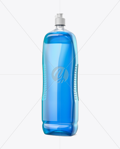 Plastic Bottle Mockup - Half Side View