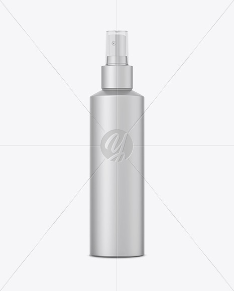 Matte Metallic Cosmetic Sprayer Bottle Mockup