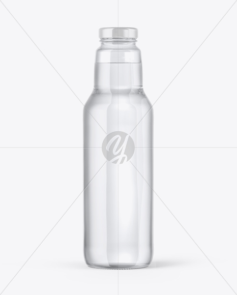 Clear Glass Water Bottle Mockup Clear Glass Water Bottle Mockup