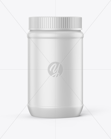 Matte Plastic Jar Mockup