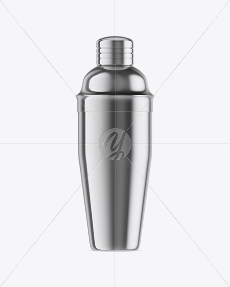 Metallic Shaker Bottle Mockup