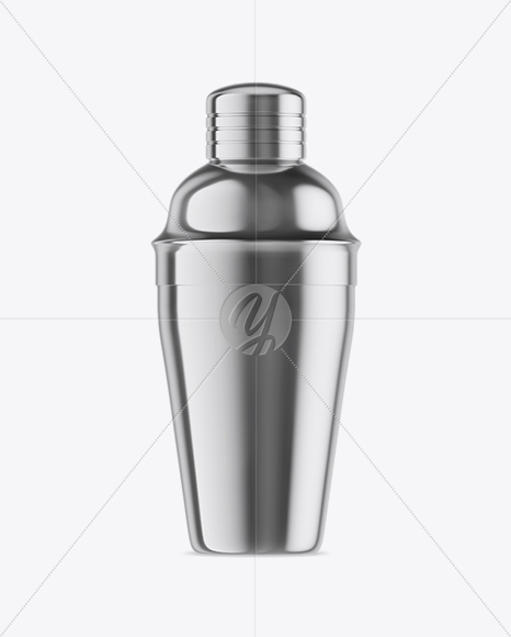 Metallic Shaker Bottle Mockup