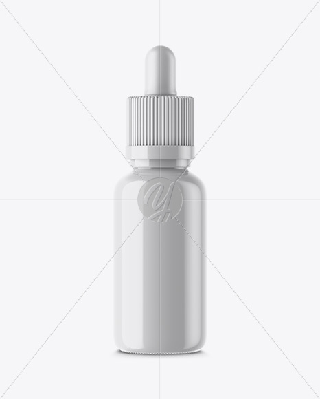 Glossy Dropper Bottle Mockup