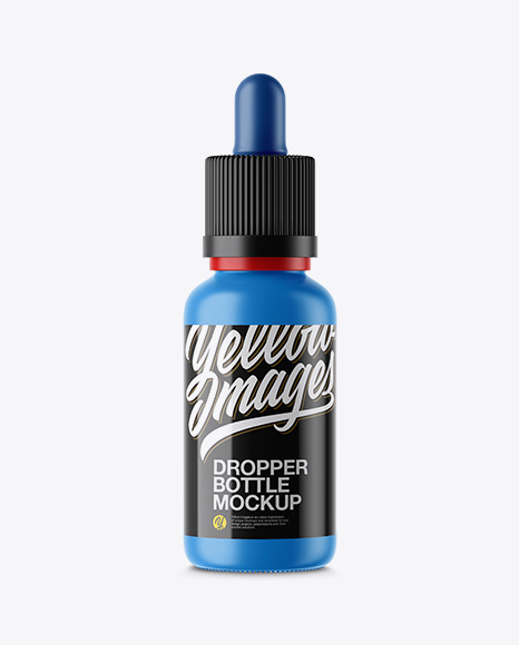 Matte Dropper Bottle Mockup