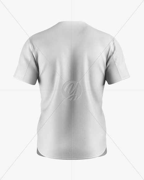 Men&#039;s Baseball T-Shirt Mockup - Back View