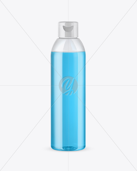 Clear PET Cosmetic Bottle Mockup Clear PET Cosmetic Bottle Mockup