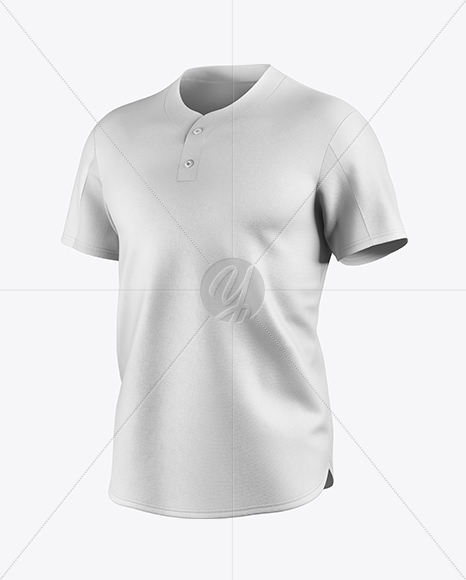 Men's Baseball T-Shirt Mockup - Half Side View