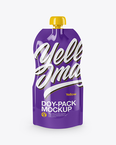 Glossy Doy-Pack Mockup