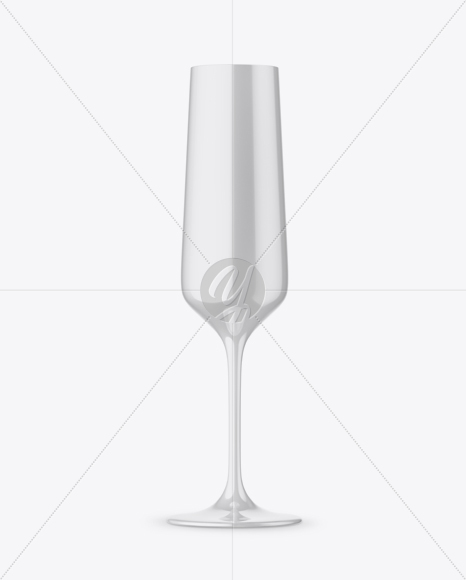 Champagne Glossy Glass Mockup