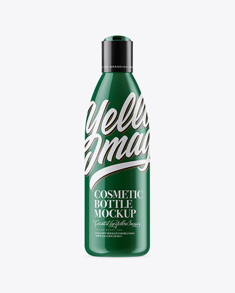 Opened Glossy Cosmetic Bottle Mockup - Opened+Glossy+Sprayer+Bottle+PSD+Mockup