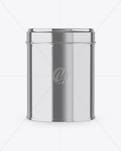 Metallic Tin Box Mockup