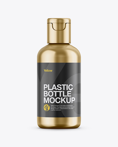 Metallic Cosmetic Bottle Mockup - Bottle mockup