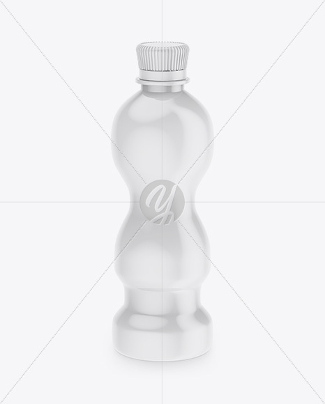 PET Bottle in Glossy Shrink Sleeve Mockup