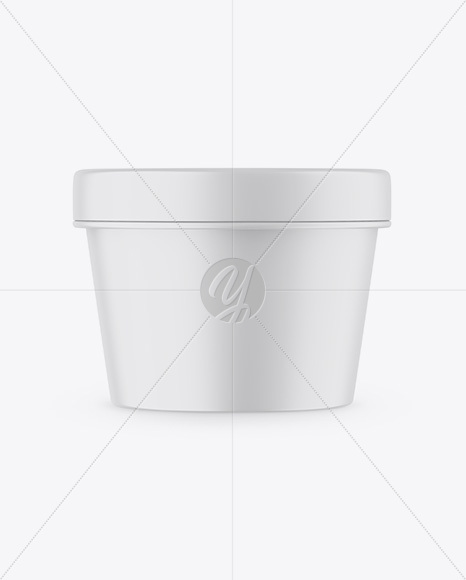 Matte Container Mockup - Front View