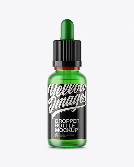 Frosted Glass Dropper Bottle Mockup