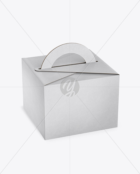 Kraft Box Mockup - Half Side View (High Angle Shot) Kraft Box Mockup - Half Side View (High Angle Shot)
