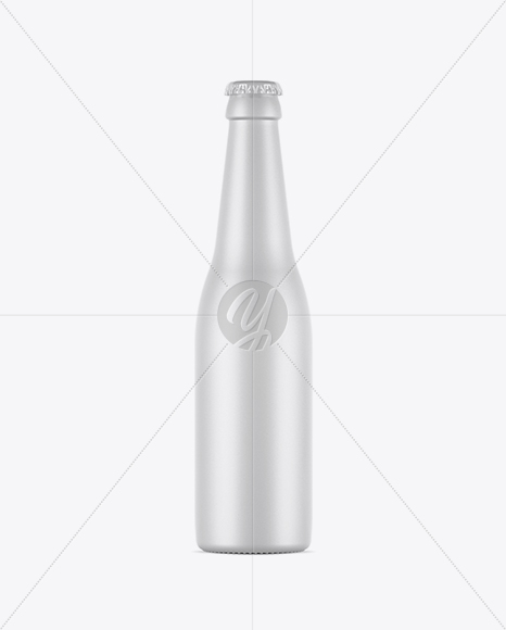 Matte Ceramic Beer Bottle Mockup