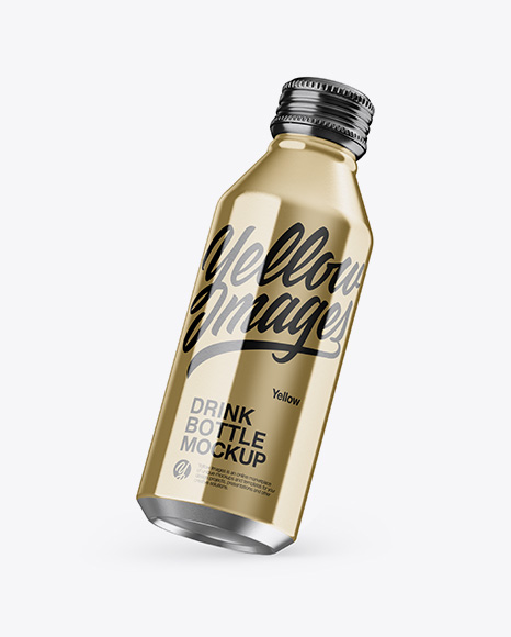 Metallic Drink Bottle Mockup - Juice+Drink+Bottles+