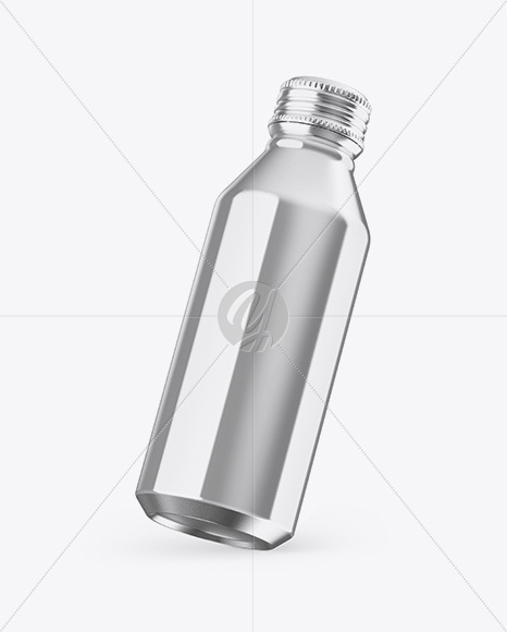 Metallic Drink Bottle Mockup