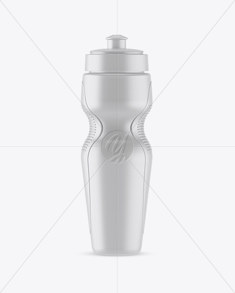 Textured Plastic Sport Bottle Mockup
