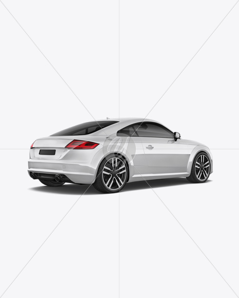 Audi TT Mockup - Back Half Side View