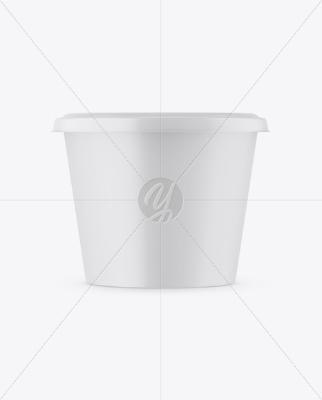 Matte Plastic Container Mockup