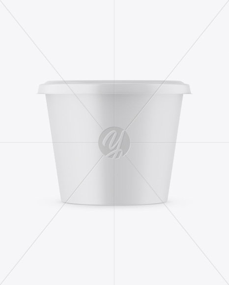 Matte Plastic Container Mockup