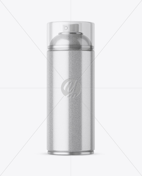 Glitter Spray Can With Transparent Cap Mockup