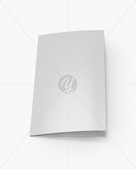 2xDL Brochure Mockup (High-Angle Shot) - Free Download Images High